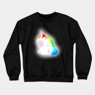 Cute Body Positive Unicorn Crewneck Sweatshirt